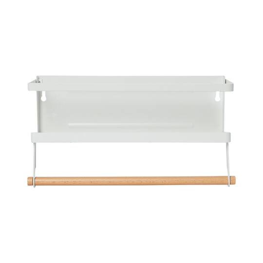 Household Essentials 12" Metal Spice Rack with Paper Towel Holder